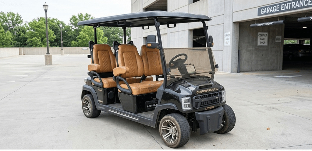 Used Custom Drive C-4 Luxury Four Passenger Lithium Golf Cart